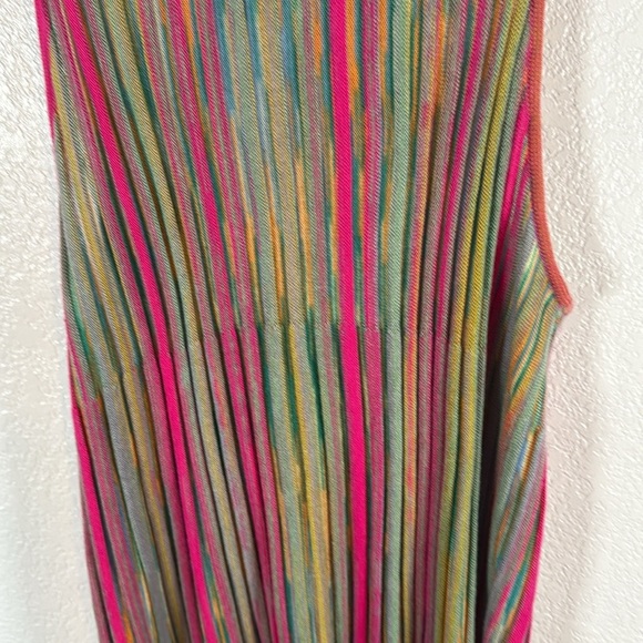 Anthropologie Daily Practice Multi Color Stretchy Knit Tank Dress Size Large - Picture 3 of 8